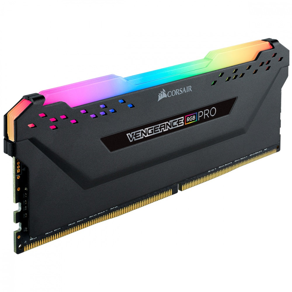 Memoria RAM DDR4 Corsair Vengeance 8GB, 3200MHz, RGB, Negro.