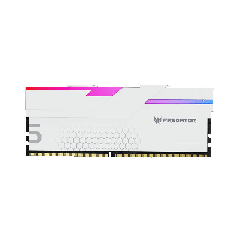 Kit Memoria RAM Predator Acer Hermes DDR5- 7200MHz- 32GB - 2 x 16GB Blanco