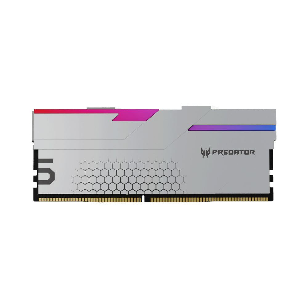 Kit Memoria RAM Predator Hermes DDR5-7200MHz-32GB-2x16GB Plata