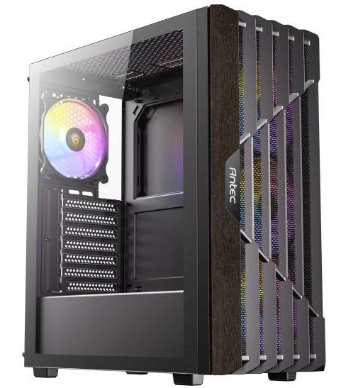 Anteck AX63 Wood ARGB | Gabinete ATX Negro | PC Gamer