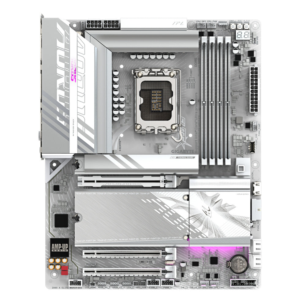 Tarjeta Madre AORUS Z890 A ELITE WIFI7 ICE - LGA 1851 - ATX - Compatible con DDR5