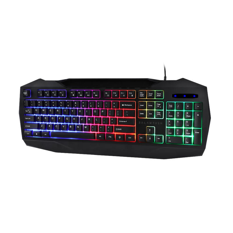 Kit Gamer De Teclado Y Mouse Balam Rush Squad Master KTM333 Alambrico USB - Negro