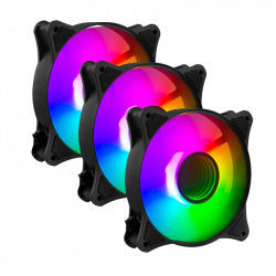 Kit De Ventiladores Balam Rush Eolox Blaze EX90K - 3x 120mm - Negro