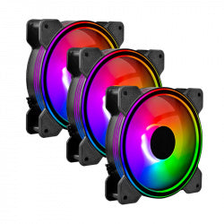 Kit de Ventiladores Balam Rush Eolox Blaze EX50K- 3x 120mm - Negro