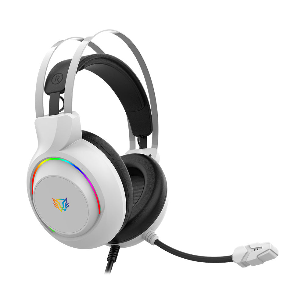 Audífonos Gamer Balam Rush Hesix II HS688 Alámbrico- 3.5mm- Blanco