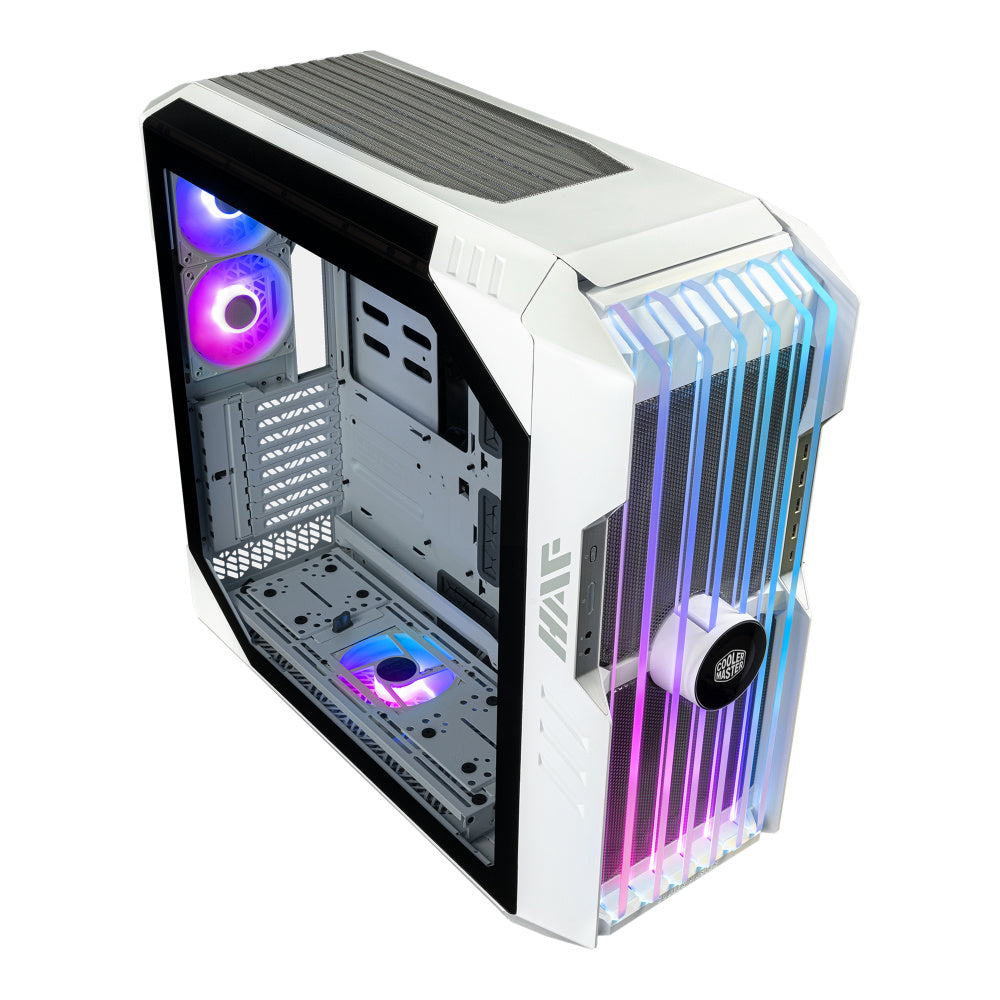 Gabinete Cooler Master HAF 700 EVO Display ARGB- E-ATX- Incluye 5 Ventiladores- Blanco