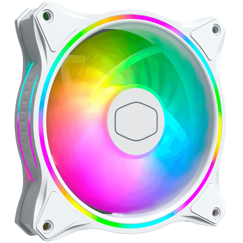 Ventilador Cooler Master MasterFan MF120 Halo RGB 120mm - Blanco