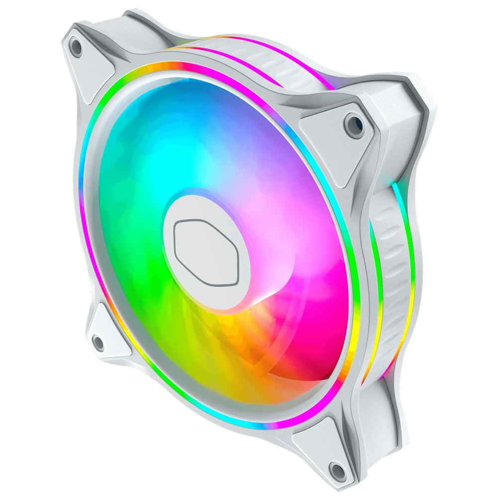 Ventilador Cooler Master MasterFan MF120 Halo RGB 120mm - Blanco
