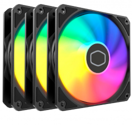 Ventilador Cooler Master MF120 LITE RGB 3x 120mm - Negro