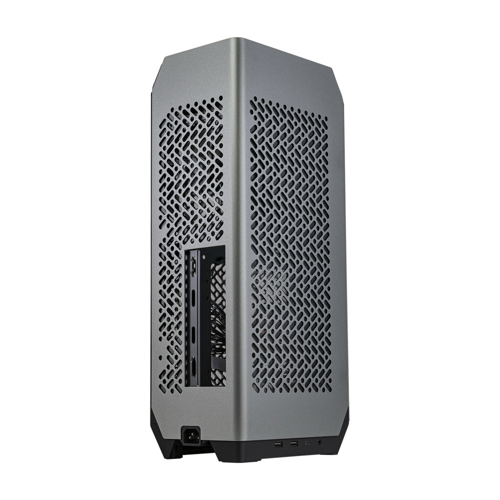 Gabinete Cooler Master NCORE 100 MAX SFF- Mini ITX- Incluye Fuente de SFX Gold 850W ATX 3.0 y Sistema de Enfriamiento Liquido 120mm- Gris
