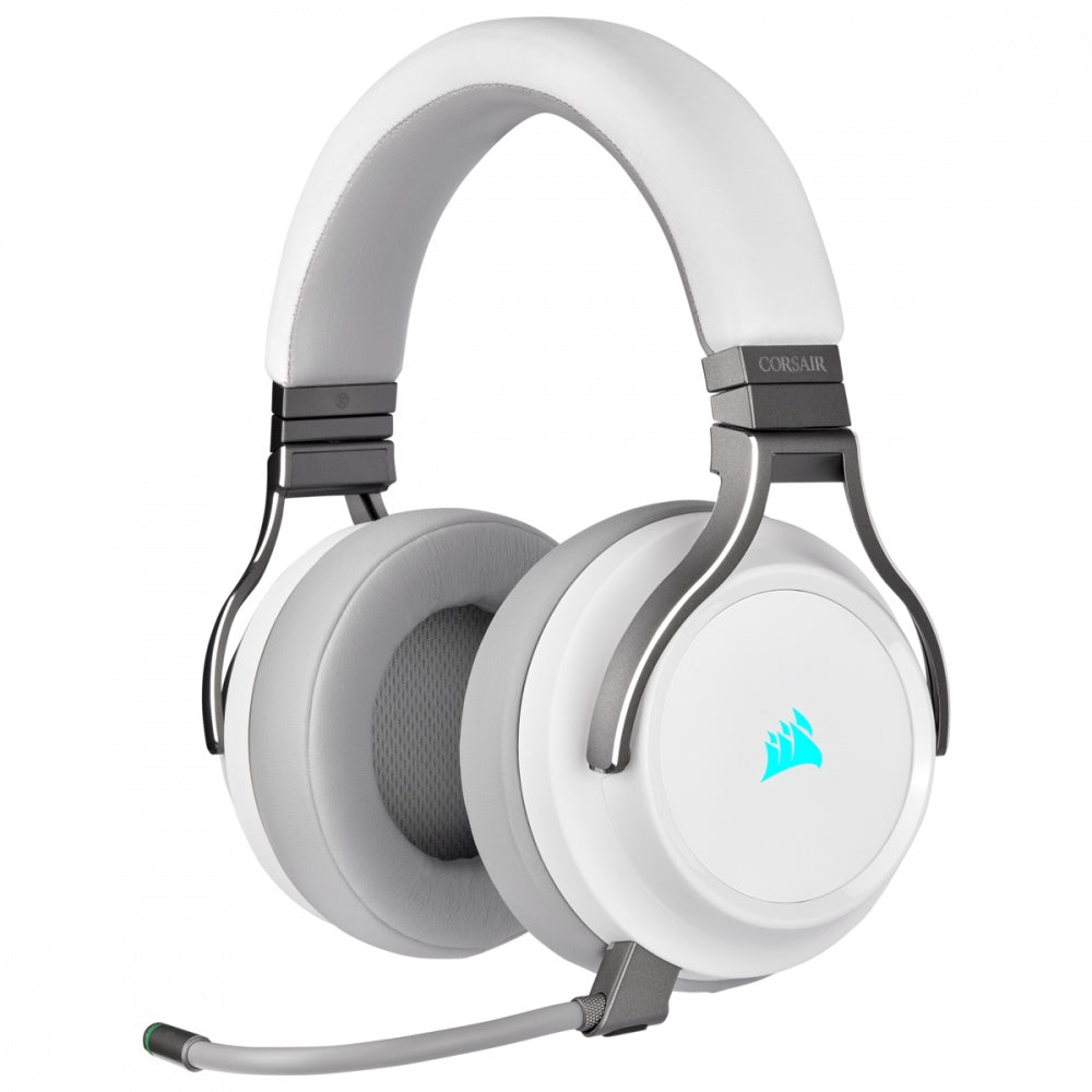 Aud?fonos Gamer Corsair VIRTUOSO RGB WIRELESS 7.1- Inal?mbrico- USB + 3.5mm- Blanco