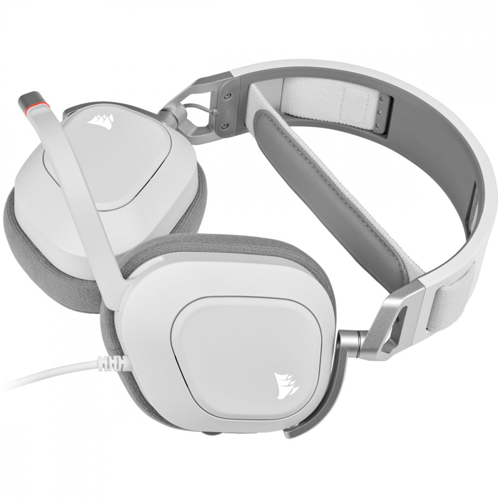 Audífonos Gamer Corsair HS80 RGB USB - Blancos - Alámbrico