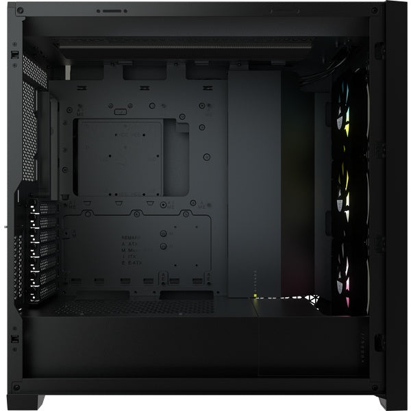 Gabinete Corsair iCUE 5000X RGB - ATX - Incluye 3 Ventiladores - Negro