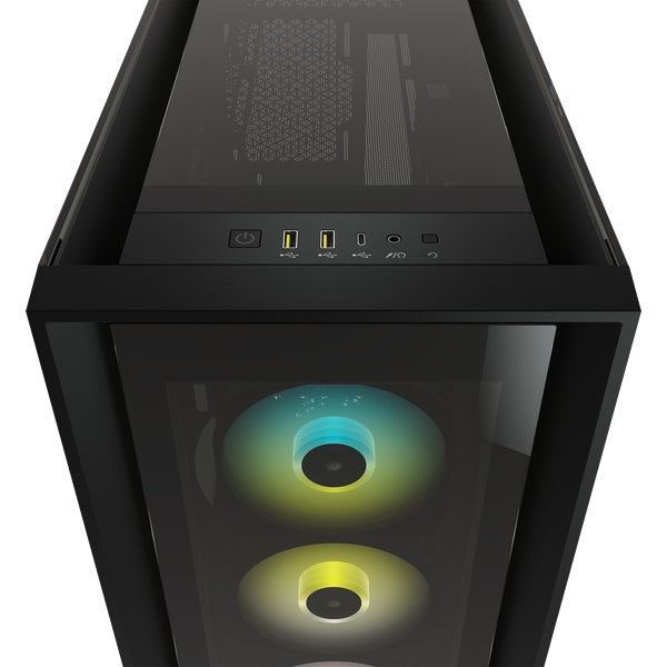 Gabinete Corsair iCUE 5000X RGB - ATX - Incluye 3 Ventiladores - Negro