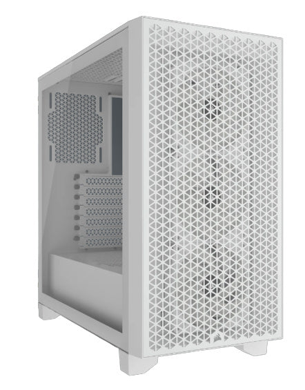 Gabinete Corsair 3000D RGB Airflow - Micro ATX - Blanco