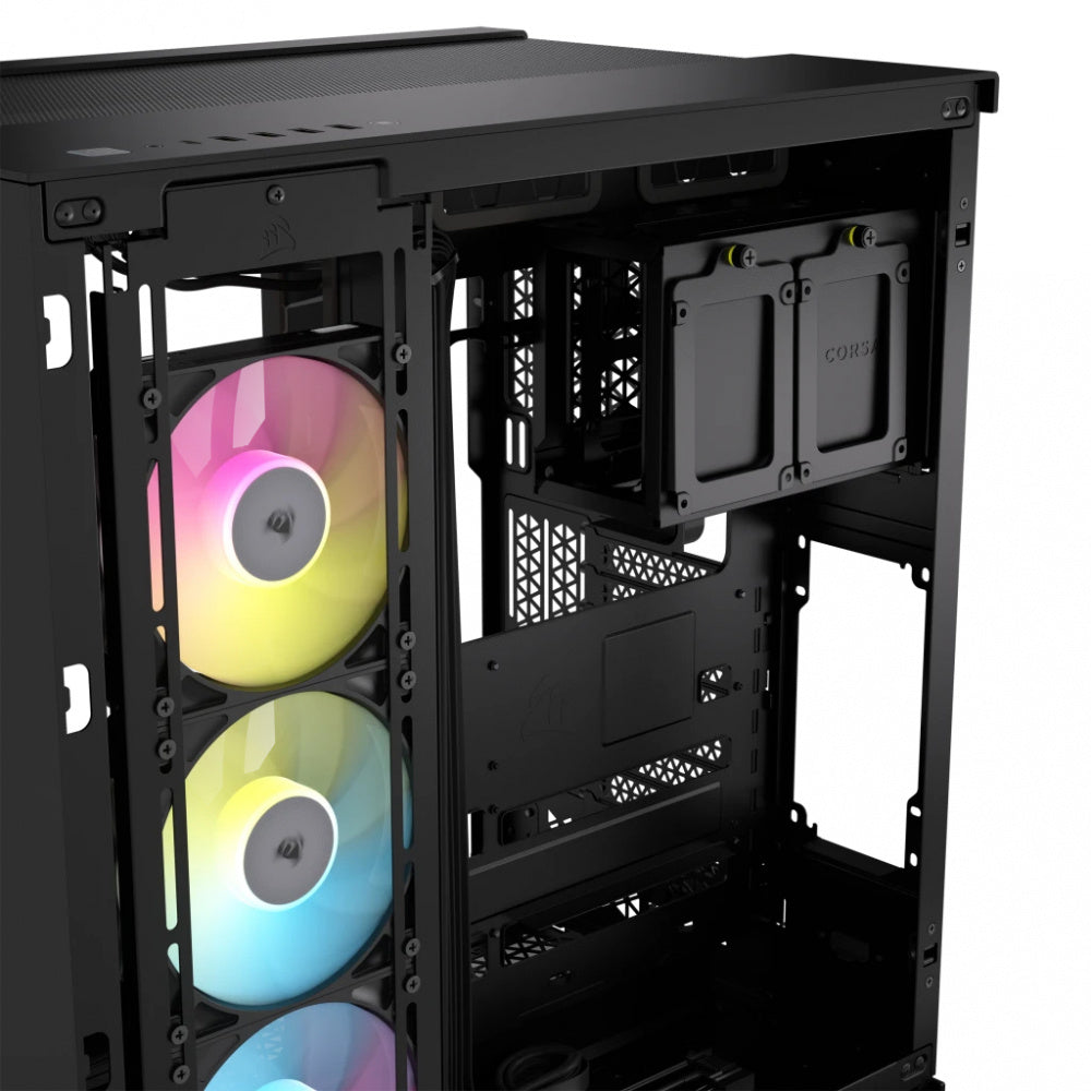 Gabinete Corsair iCUE LINK 6500X RGB- ATX- Incluye 3 Ventiladores- Negro