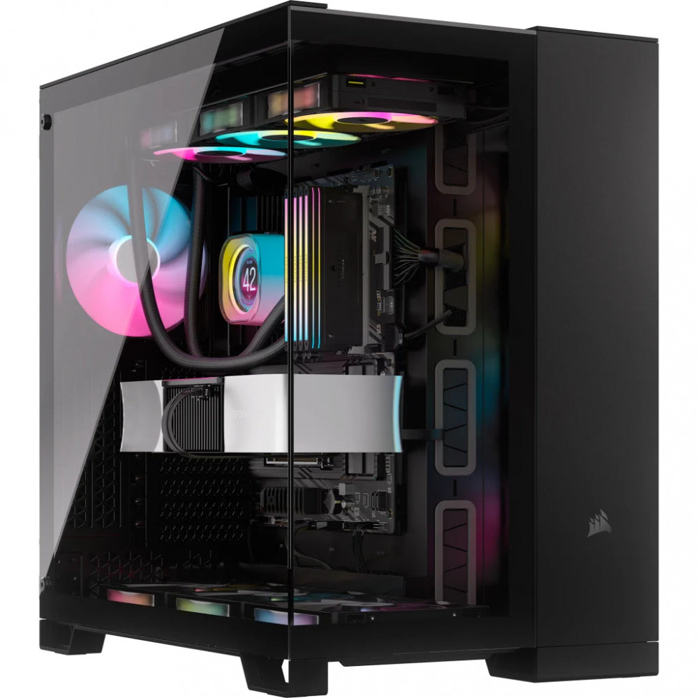 Gabinete Corsair iCUE LINK 6500X RGB- ATX- Incluye 3 Ventiladores- Negro