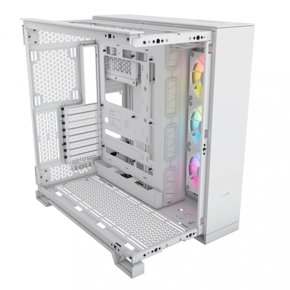Gabinete Corsair iCUE LINK 6500X RGB- ATX- Incluye 3 Ventiladores- Blanco