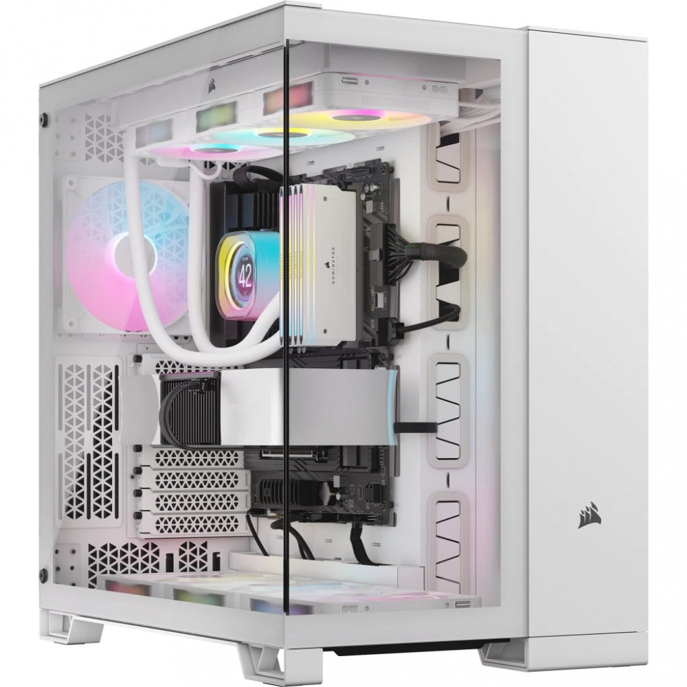Gabinete Corsair iCUE LINK 6500X RGB- ATX- Incluye 3 Ventiladores- Blanco