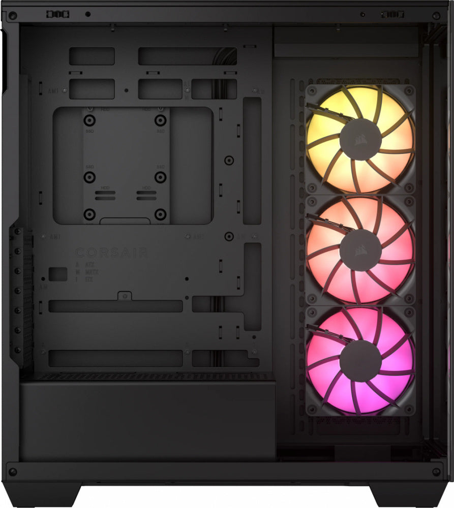 Gabinete Corsair 3500X ARGB - ATX - Incluye 3 Ventiladores - Negro