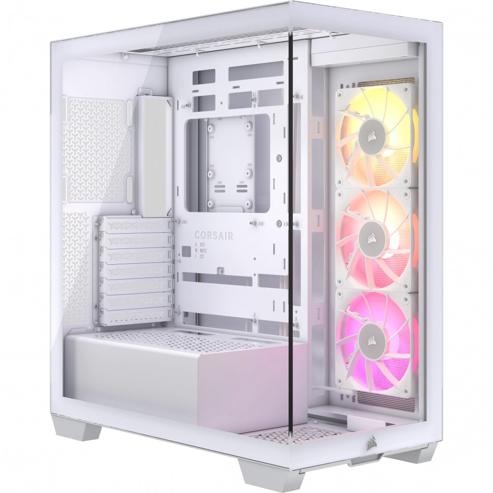 Gabinete Corsair iCUE LINK 3500X RGB- ATX- Incluye 3 Ventiladores- Blanco (Version iCUE LINK)