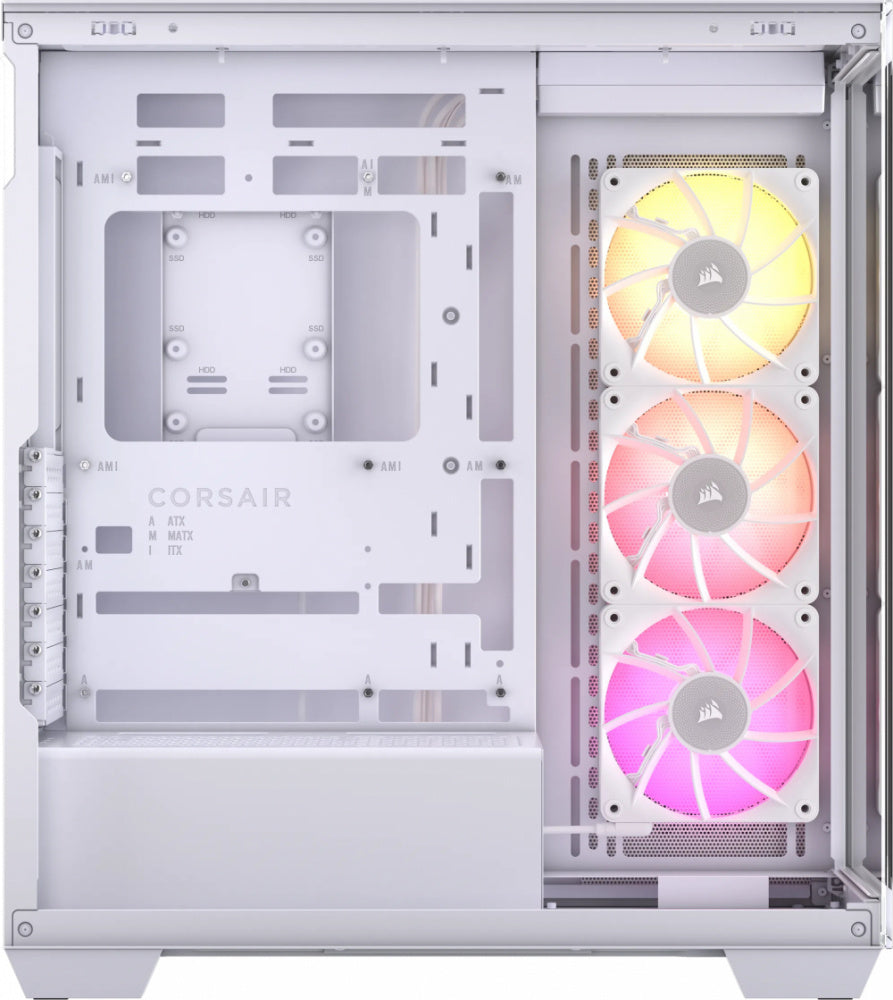 Gabinete Corsair iCUE LINK 3500X RGB- ATX- Incluye 3 Ventiladores- Blanco (Version iCUE LINK)