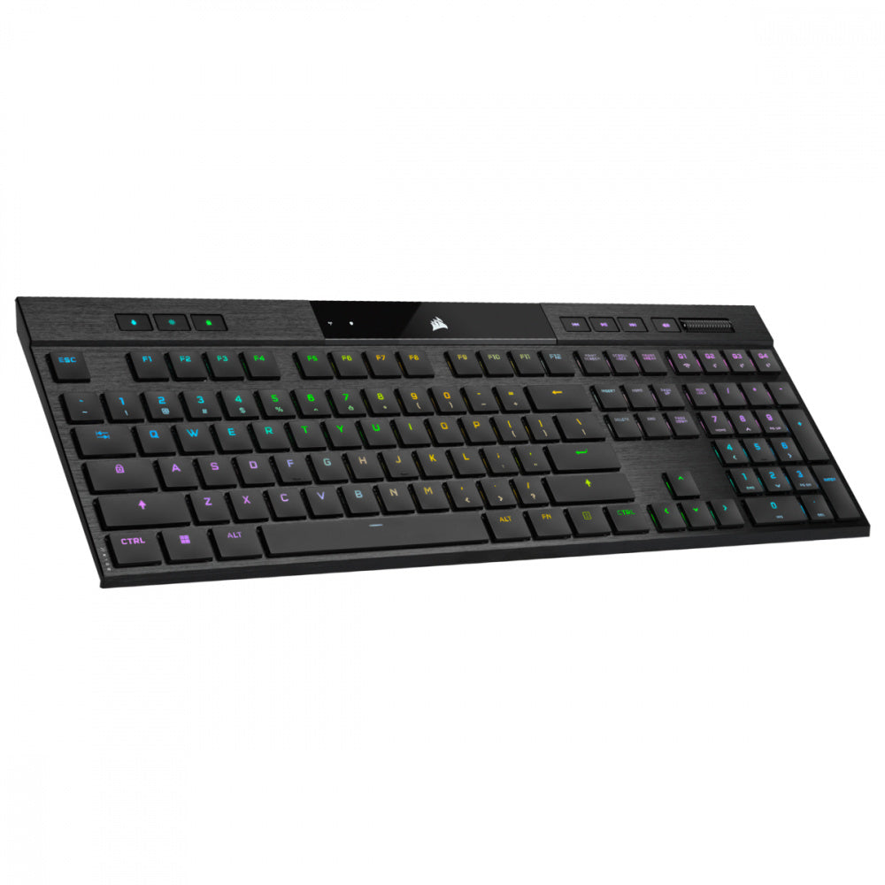 Teclado Gamer Mecanico Corsair K100 AIR RGB- Switch Cherry MX- Inalambrico- Negro (Ingles)