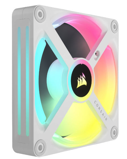 Kit De Ventiladores Corsair Icue Link Qx120 Rgb 3x120mm - Blanco