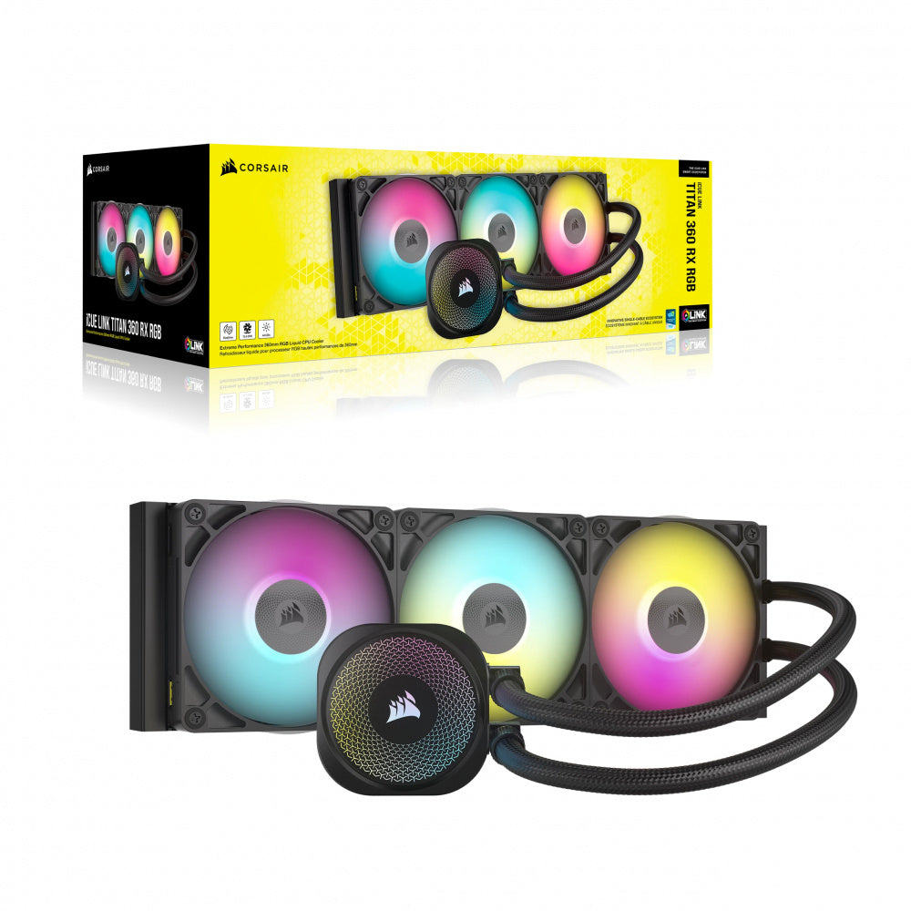 Enfriamiento Liquido Corsair iCUE Link Titan 360 RX 360mm RGB