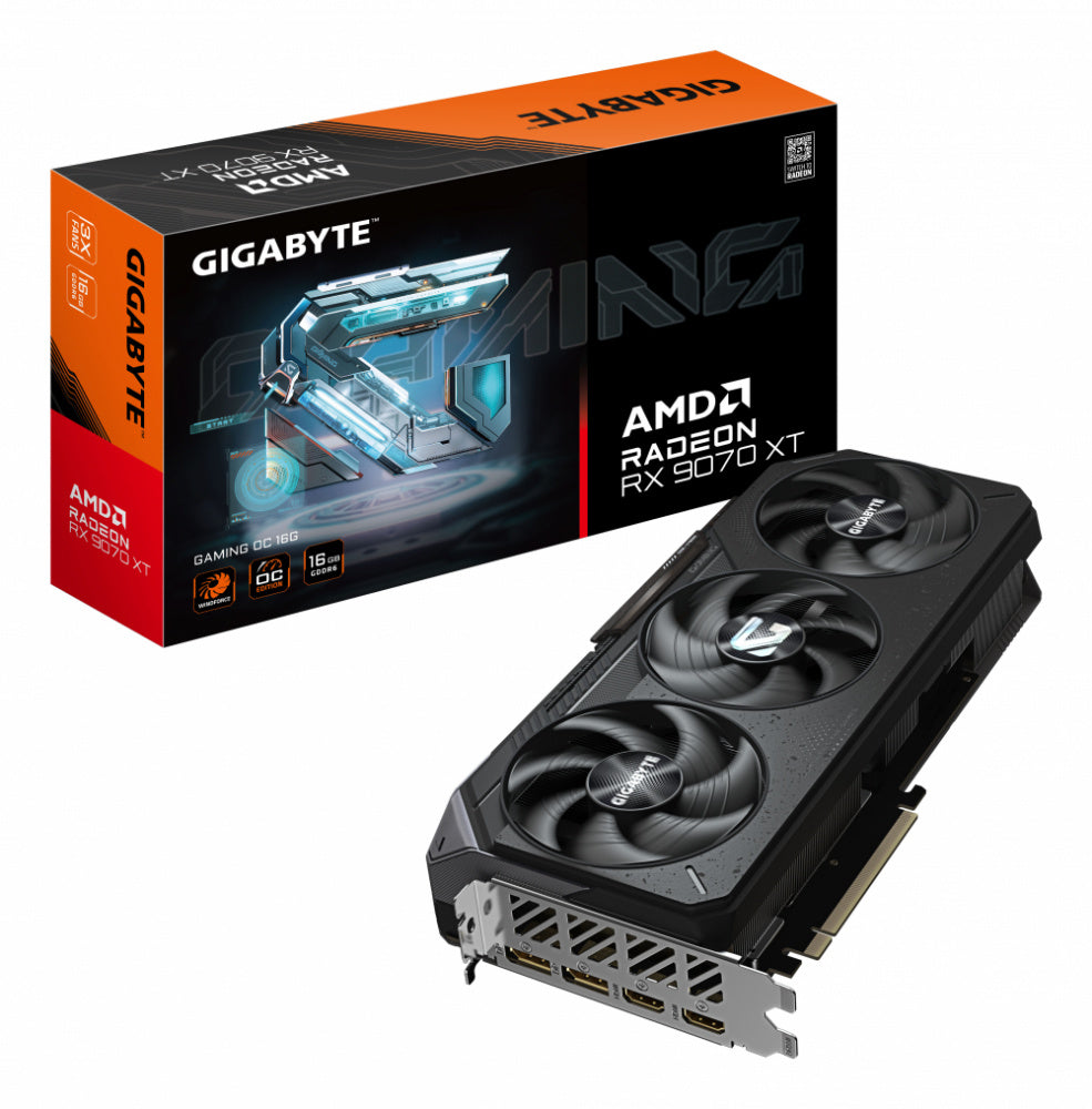 Tarjeta De Video Gigabyte AMD Radeon RX 9070 XT GAMING OC, 16GB, GDDR6.
