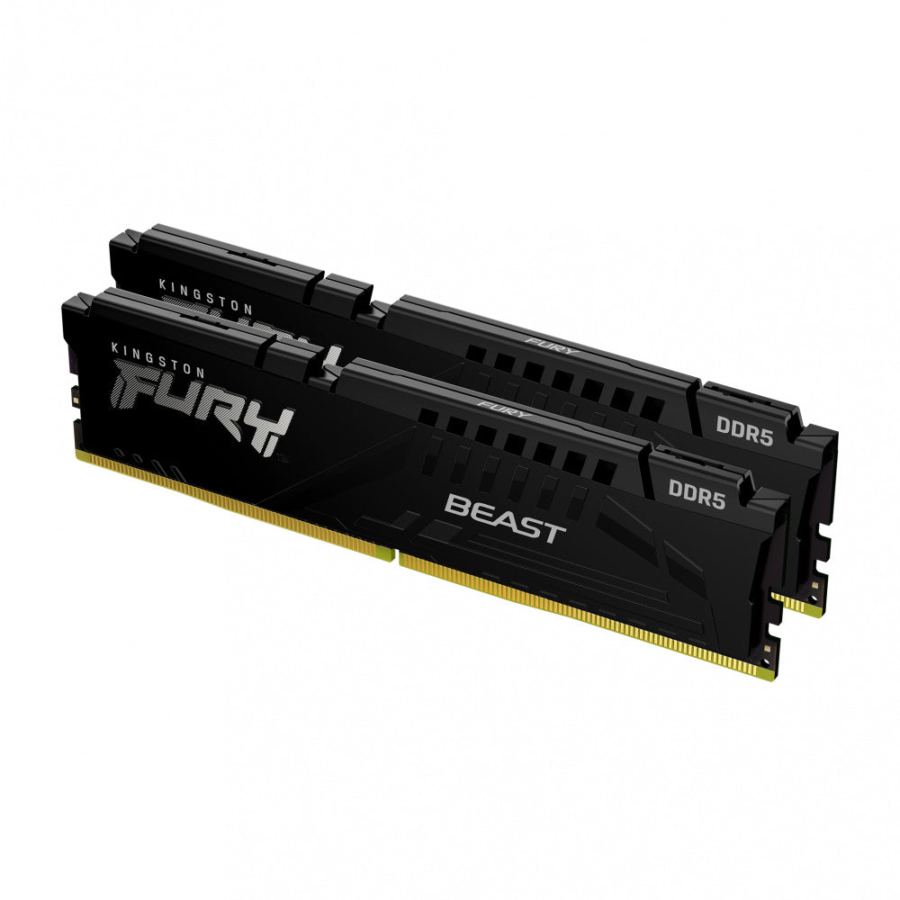 Kit Memoria RAM Kingston Fury Beast Black DDR5- 5200MHz- 32GB - 2 x 16GB