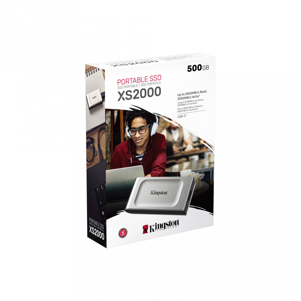 Unidad De Estado Solido Externo Kingston XS2000 - 500GB - USB-C