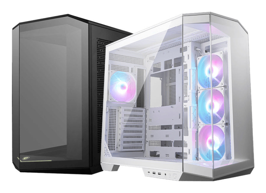 Gabinete MSI MAG PANO 100R PZ Argb - Atx - Incluye 4 Ventiladores - Blanco