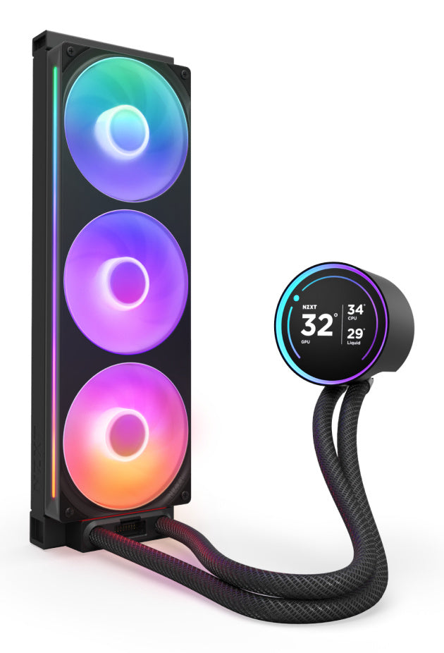 Enfriamiento Liquido NZXT Kraken Elite 360 RGB V2 Para CPU - 360mm - Negro