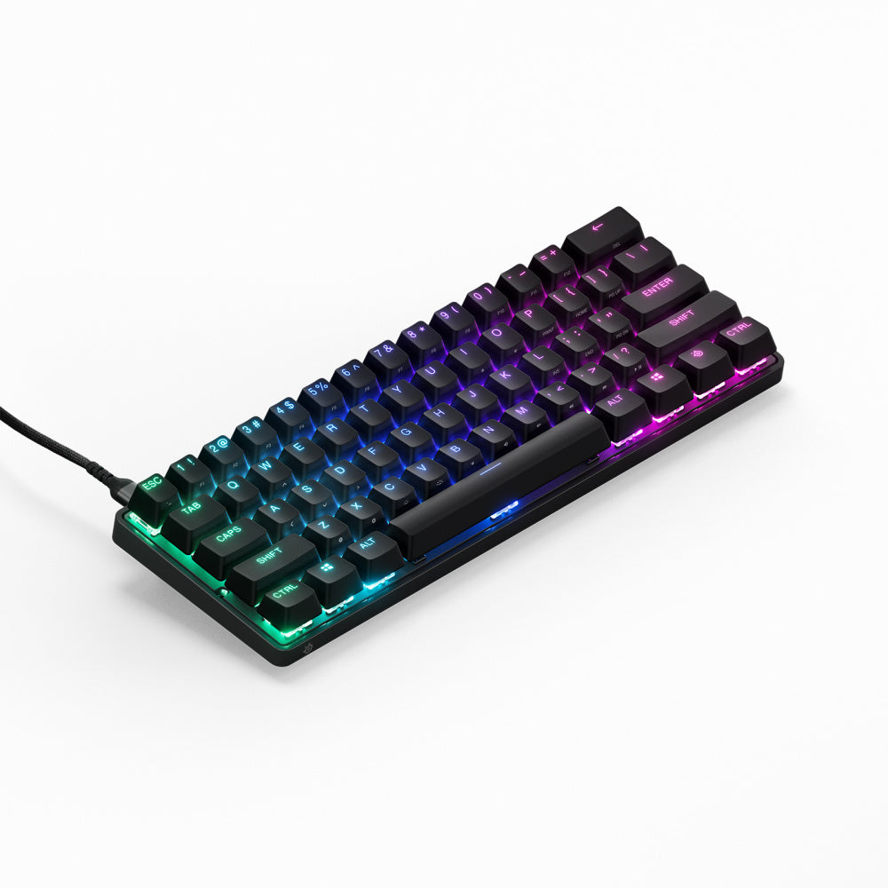 Teclado Gamer Mecanico Steelseries Apex Pro Mini RGB 60%- OmniPoint 2.0- Alambrico- USB- Negro (Ingles)