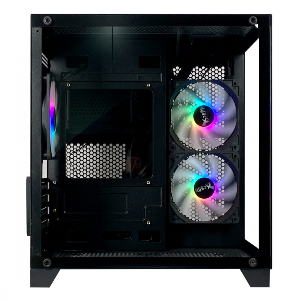 Gabinete XZEAL Panzer II Cubo CX12- Micro ATX- Negro