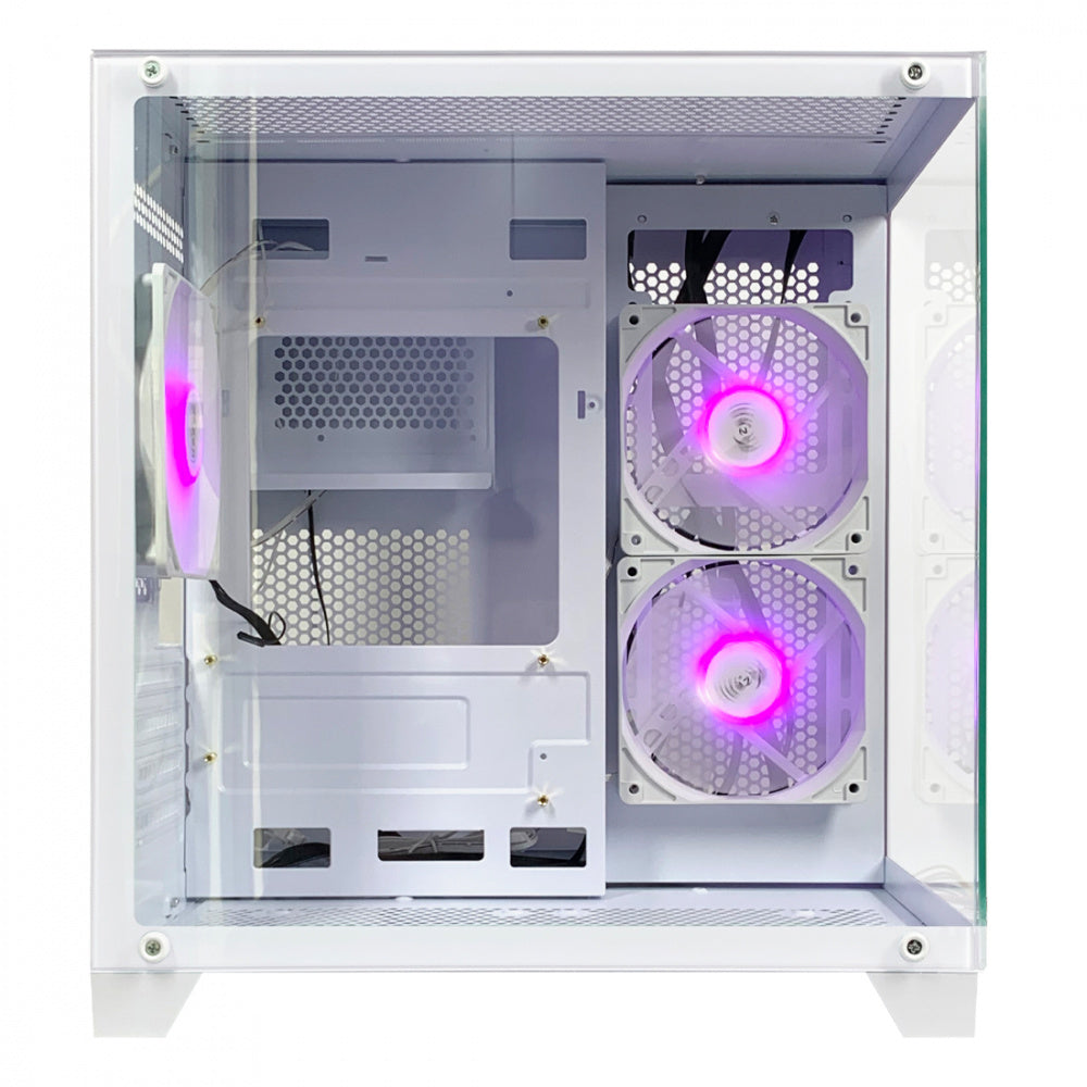 Gabinete Xzeal Panzer II Cubo CX12 - Micro ATX - Blanco