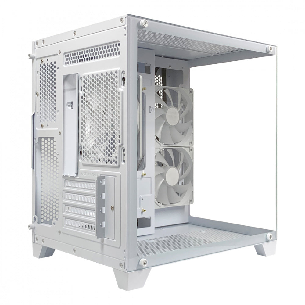 Gabinete Xzeal Panzer II Cubo CX12 - Micro ATX - Blanco