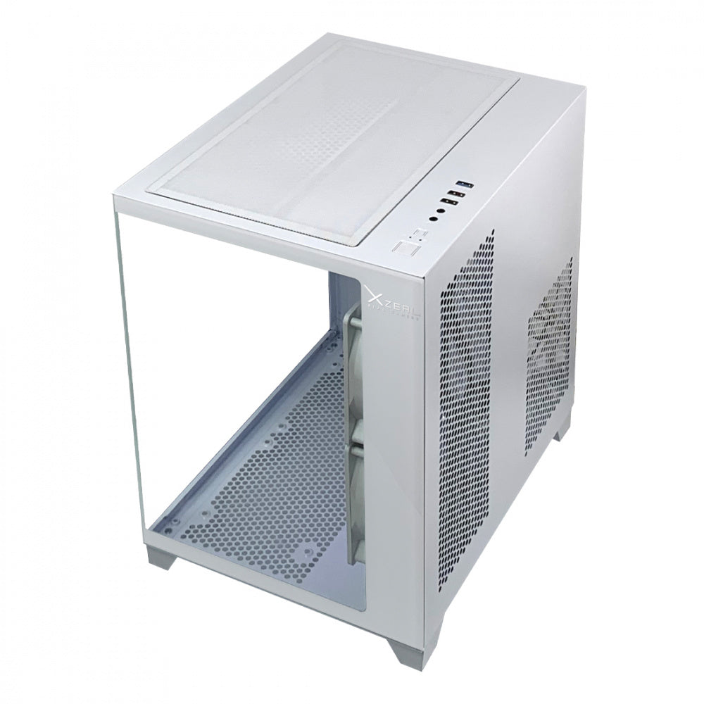 Gabinete Xzeal Panzer II Cubo CX12 - Micro ATX - Blanco