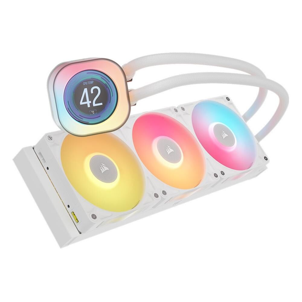 Enfriamiento Liquido Corsair iCUE Link Titan 360RX LCD Blanco 360mm