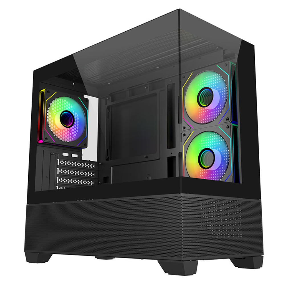 Gabinete Cooler Master Elite 490 | Mini-Tower, Micro-ATX/Mini-ITX, negro