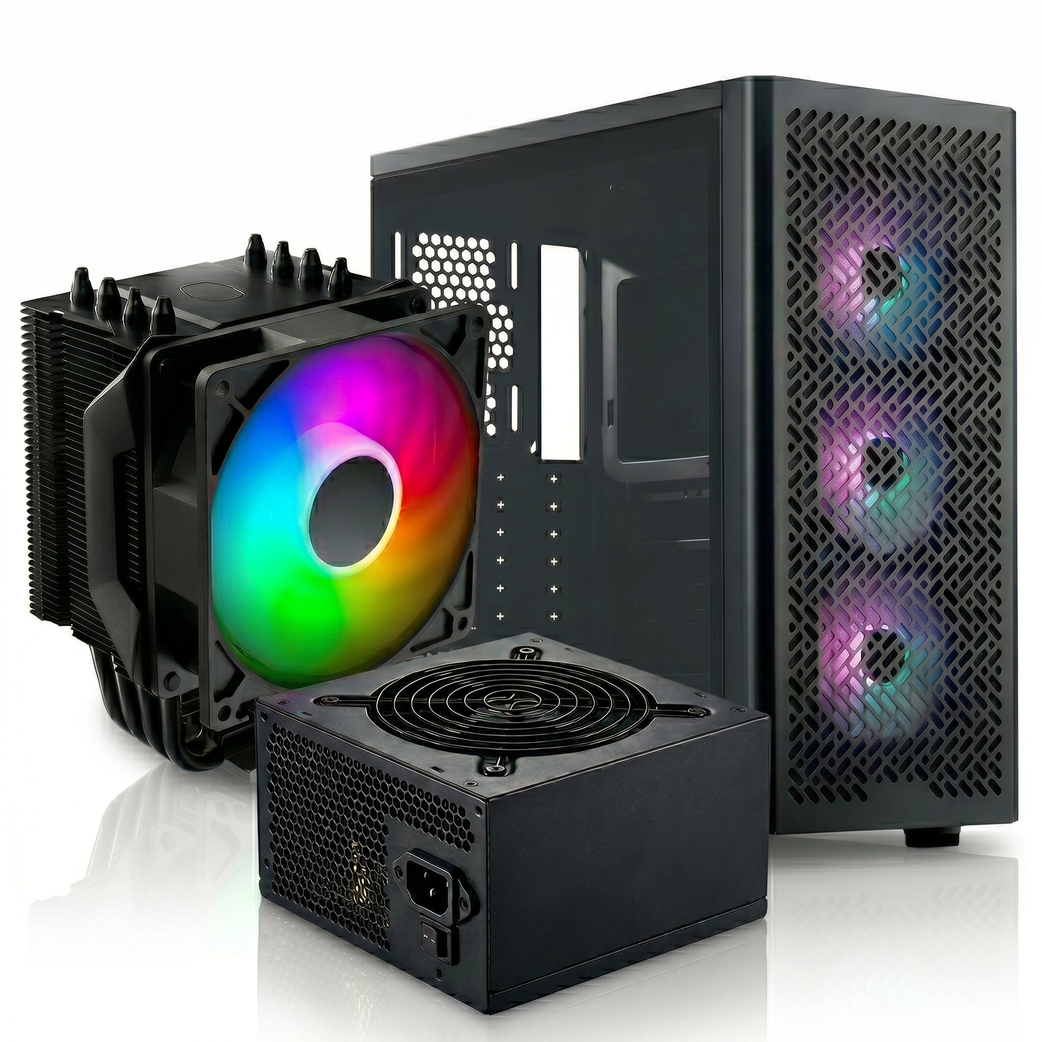 Gabinete Cooler Master Elite 502 + MWE Gold 650 V3 + Hyper 411 ARGB