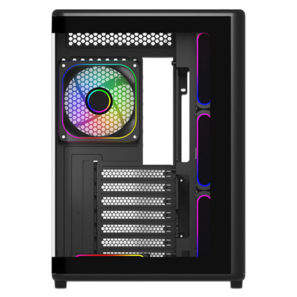 Gabinete Cooler Master Elite 600, Midi-Tower, Incluye 7 ventiladores, Negro.