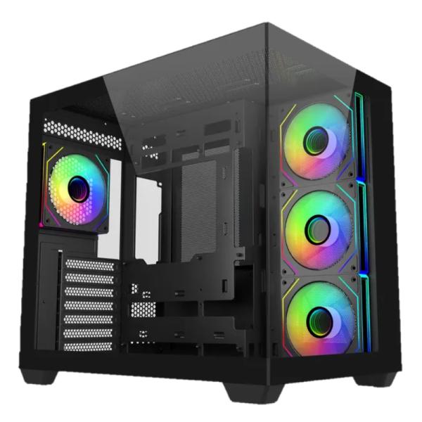 Gabinete Cooler Master Elite 681 + Hyper 212 Spectrum V3 + MWE Gold 750V3 NM, Negro