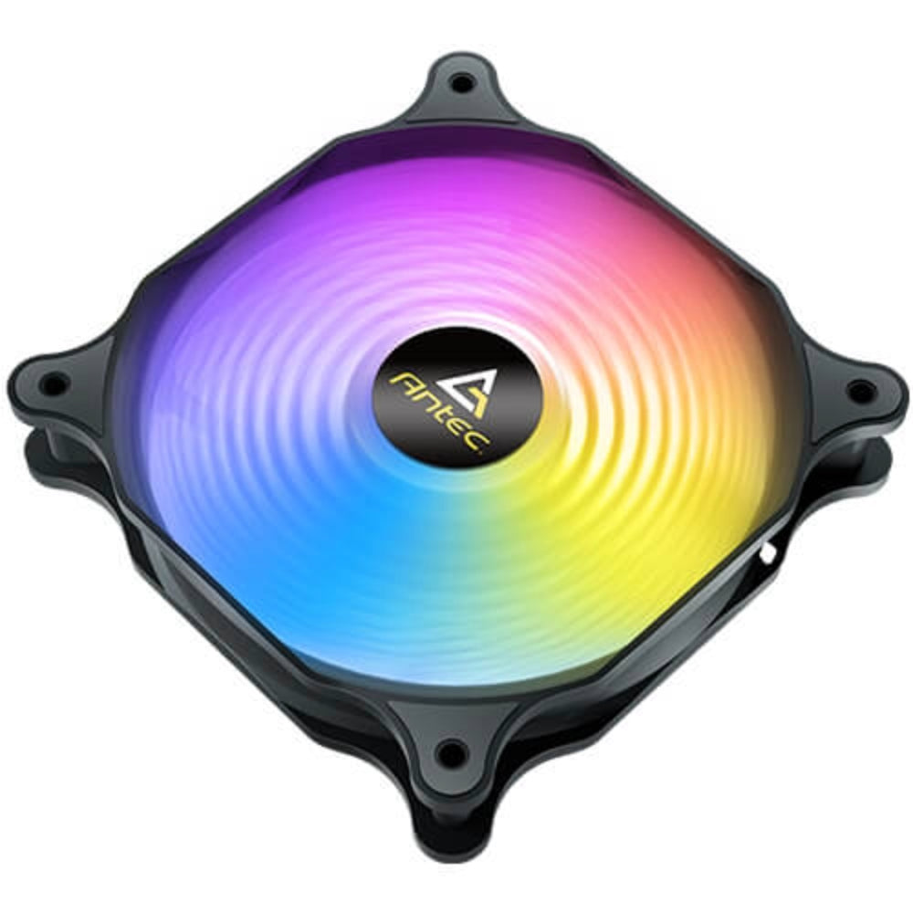 Kit 3 Ventiladores Antec F12 Racing 120mm Led RGB - Negro