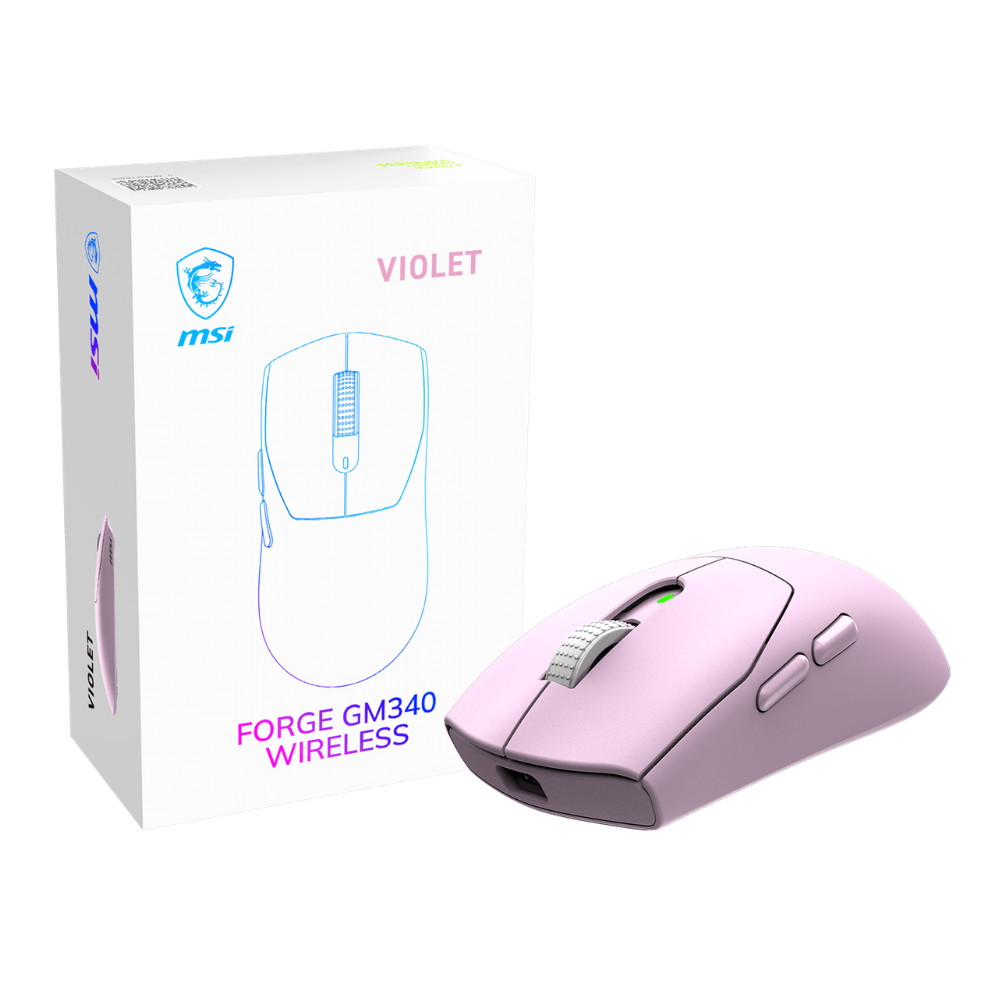 Mouse MSI Forge GM340 W Violet Wireless