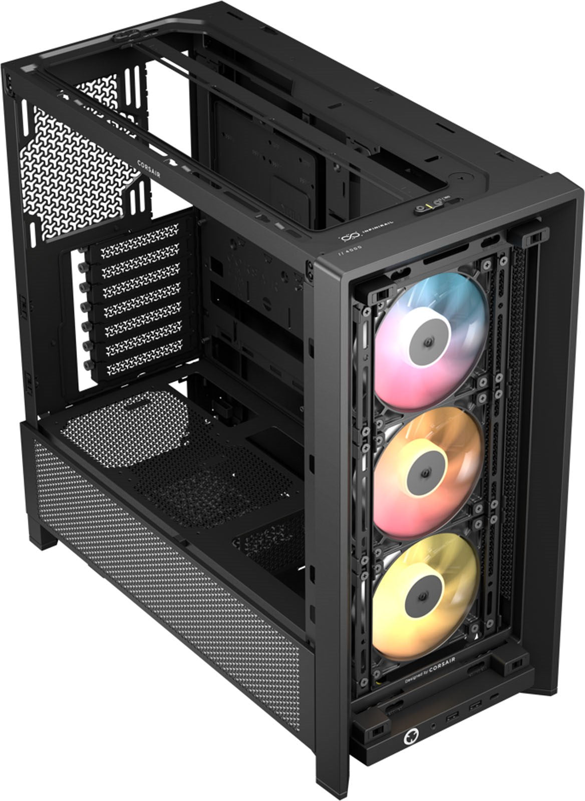 Gabinete Corsair FRAME 4000D RS ARGB E-ATX Negro