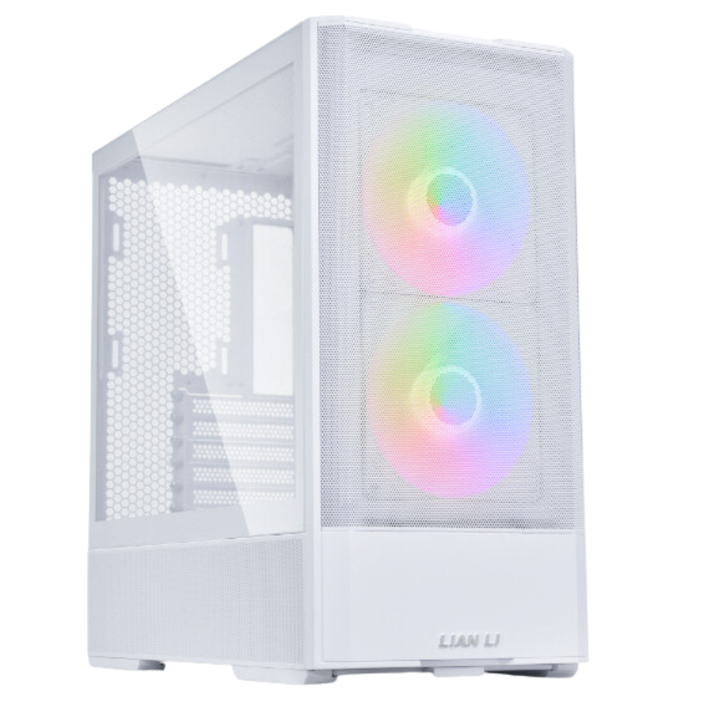 Gabinete Lian Li Lancool 207 | incluye 2 Ventiladores ARGB 140mm | Cristal Templado | Malla | Blanco
