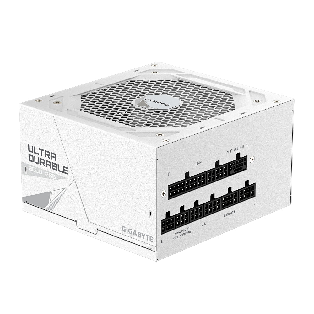 Fuente De Poder Gigabyte 850W, 80 Plus Gold, Modular, Pci-E Gen5, 16Pins, Blanco