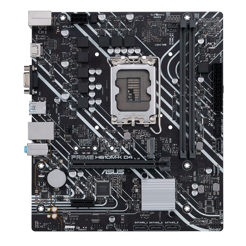 Tarjeta Madre ASUS H610M-K D4 | LGA 1700 | Micro ATX | Compatible Con DDR4